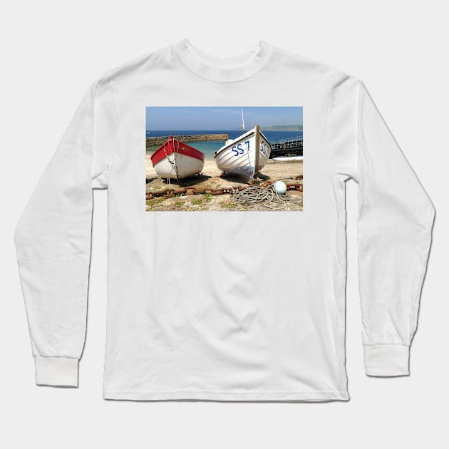 Sennen Cove, Cornwall Long Sleeve T-Shirt by Chris Petty